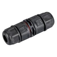 Arlight 024936 Коннектор прямой NEO-CON-I-2pin-BK (3-7mm, IP67) (Arlight, IP67 Пластик, 3 года)