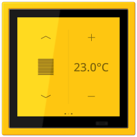 Jung LCZ 459 BFD1S263 KNX комнатный контроллер LS TOUCH, Цвет: Желтый, оттенок: Яркий