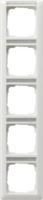 Gira 1115 03 Установочная рамка Gira Standard 55 с полем для надписи Белый глянцевый