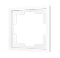 Zennio Рамка 70 x 70 для розеток, ZS72, цвет: Белый ZS70FR1W