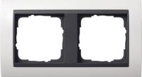 Gira 0212 07 Установочная рамка Gira Event Белый матовый с промежуточной рамкой антрацитового цвета