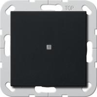 Gira 0120005 Кнопочный выключатель 10 AX 250 В~ с вертикально расположенной клавишей с контрольным окошкомПереключающий контакт 1-пол.