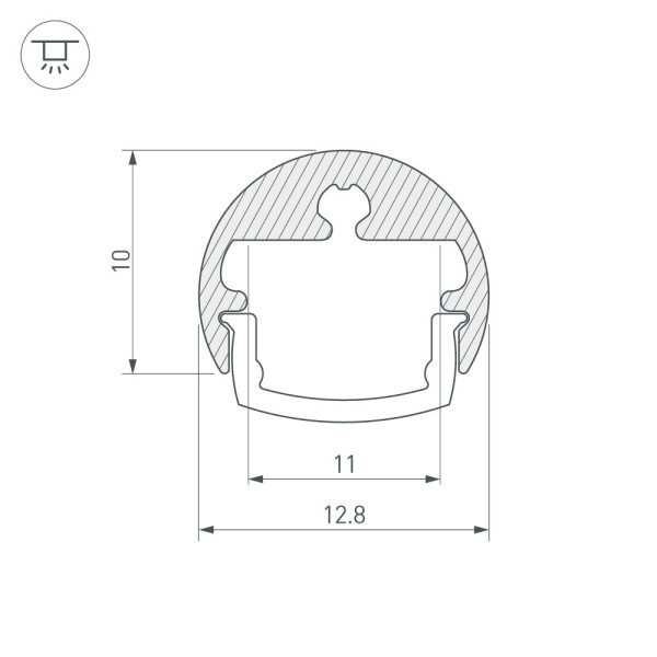 Оборудование Arlight 019653 Профиль TOP-PEN-I-2000 ANOD (K10) (ARL, Алюминий) по выгодной цене. Купить в Москве со скидкой.