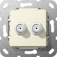 Gira 565101 Вставка гнездо SAT-F, 2-местн.Переходник