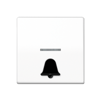 Jung ABAS 591 K1KO5 WW Безбарьерная средаKлавиша с рельефным символом «звонок» и окошком