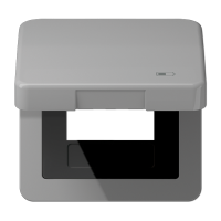 Jung CD 590 KL USB GR Откидная крышка