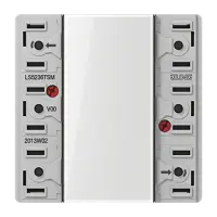 Jung LS 5236 TSM Кнопочный модуль 24 В AC/DC, 20 мA, 3 канала, 6 контактов, Серия LS