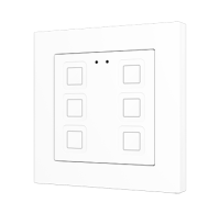 Zennio Выключатель сенсорный KNX Tecla 55 X6, цвет: Белый ZVIT55X6W