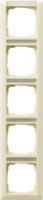 Gira 1115 01 Установочная рамка Gira Standard 55 с полем для надписи Кремовый глянцевый