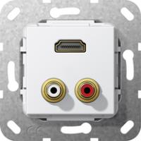 Gira 567403 Вставка "тюльпан" аудио и HDMIРазветвительный кабель