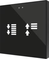 Zennio Выключатель сенсорный KNX Flat F2, 2-кнопочный, цвет: Цвет на выбор ZVI-F2