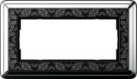 Gira 1002 682 Установочная рамка Gira ClassiX Art Хром-черный