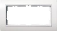 Gira 1002 327 Установочная рамка Gira Event Белый матовый с промежуточной рамкой белого глянцевого цвета