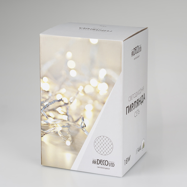 Оборудование Arlight 024686 Светодиодная гирлянда ARD-NETLIGHT-CLASSIC-2000x1500-CLEAR-288LED RGB (230V, 18W) (ARDCL, IP65) по выгодной цене. Купить в Москве со скидкой.