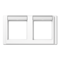 Jung A 5820 NA WW Рамкас полем для надписи 17 x 54 ммдля горизонтальной установки