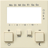 Gira 1469 01 Накладка для термостата помещения 230 В~ с часами и функцией охлаждения