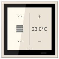 Jung LS 459 D1 S KNX комнатный контроллер LS TOUCH, Цвет: Бежевый, оттенок: Слоновая кость