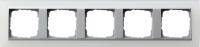Gira 0215 50 Установочная рамка Gira Event Opaque Белый с промежуточной рамкой цвета "алюминий"