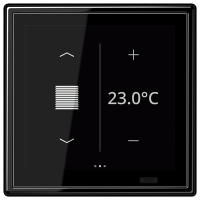 Jung LS 459 D1 S SW KNX комнатный контроллер LS TOUCH, Цвет: Черный, оттенок: Без оттенка