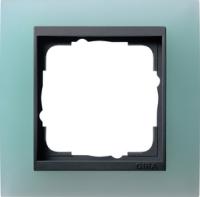 Gira 0211 85 Установочная рамка Gira Event Opaque Салатовый с промежуточной рамкой антрацитового цвета
