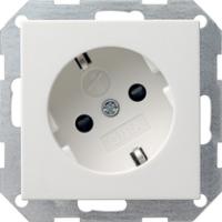 Gira 0418 03 Розетка SCHUKO 16 A 250 В~ с повернутой на 30° вставкой, затвором (shutter) и символом