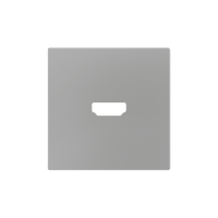 Zennio 830002506 ZS55, Накладка для двойного зарядного устройства USB C+A 55x55 мм, Матовый белый