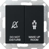 Gira 1104 005 Клавишный выключатель 10 AX 250 V~ с клавишей 2-местн. для отображения статуса гостиничного номера