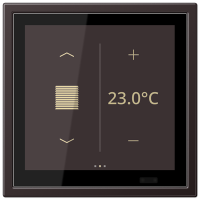 Jung LSZ AL 459 BF D1 S D KNX комнатный контроллер LS TOUCH, Цвет: Черный, оттенок: Темный
