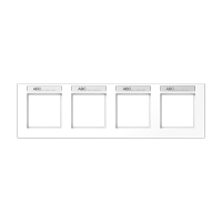 Jung AC 5840 BFNA WW Рамкас полем для надписи, 9 х 55 мм