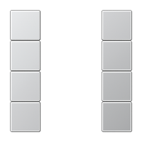 Jung AL 2504 TSA Набор накладок 4 группы