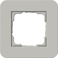 Gira 0211 422 Установочная рамка Gira E3 Soft-Touch серый с несущей рамкой цвета антрацитовый