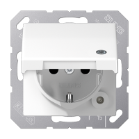 Jung ABAS 1520 KLKO WW SCHUKO®-розетка 16 A / 250 B ~