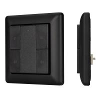 Arlight 031065 INTELLIGENT ARLIGHT Панель DALI-223-1G-4SC-IN-BLACK (BUS, только сцены) (IARL, -)