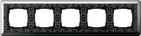 Gira 0215 682 Установочная рамка Gira ClassiX Art Хром-черный