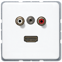 Jung MA CD 1082 WW Аудио «Тюльпан» (Cinch/RCA) / Стереоразъем (TRS 3,5 мм) / HDMI