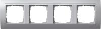 Gira 0214 36 Установочная рамка Gira Event Цвет "алюминий" с промежуточной рамкой цвета "алюминий"