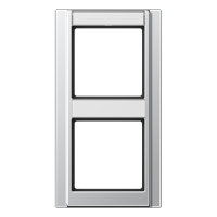 Jung A 582 NA AL Рамка с полем для надписи 17 x 54 мм и 13 x 54 ммдля вертикальной установки