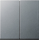 Gira 0266 26 Клавиша 2-местн., в комплекте с набором уплотнений IP44 Standard 55, Gira E2