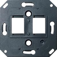 Gira 0193 00 Опорное кольцо системы Modular Jack, 2-местн., для размещения гнезд Modular Jack Krone