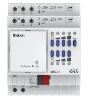 Theben 4930270 2-х канальный универсальный светорегулятор линейки MIX2 DMG 2 T KNX