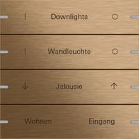 Gira 503438 Набор клавиш четверн., индивидуально для сенсорного выключателя 4