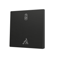 Zennio ZS70CSOFT12AC ZS70, Накладка для кнопки Simple KNX Soft 70x70 мм, Наклон вверх и вниз, Антрацит, На заказ