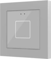Zennio Flat 55/Выключатель KNX сенсорный с подсветкой (стандарт рамки 55x55мм), цвет: Серебряный ZVI-F55X1-S