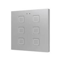 Zennio ZVITR6S Tecla RGB 6. PC-ABS Емкостный сенсорный переключатель с RGB-подсветкой, 6 кнопок, серебряный