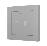 Zennio Выключатель сенсорный KNX Tecla 55 X2, цвет: Серебряный ZVIT55X2S