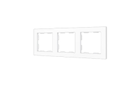 Zennio 980000309 ZS55. Рамка на 3 поста - Матово-белый