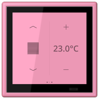 Jung LC 459 D1 S246 KNX комнатный контроллер LS TOUCH, Цвет: Розовый, оттенок: Яркий