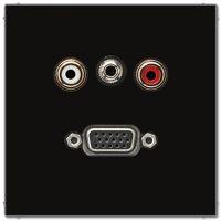 Jung MA LS 1072 SW Аудио «Тюльпан» (Cinch/RCA) / Стереоразъем (TRS 3,5 мм) / VGA