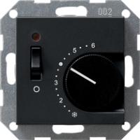 Gira 0393 005 Термостат помещения 24/10 (4) A~ 
с размыкающим контактом, выключателем и контрольной лампочкой