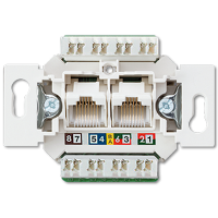Jung UAE 8-8 UPO K6 US Kомпьютерная розетка категория 6 / 6А iso, неэкранированная
